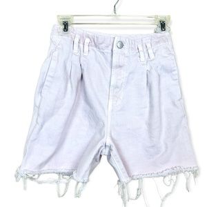J BRAND Dusky Pink Distressed High Waist Shorts 25 DIY Fade Grunge XS